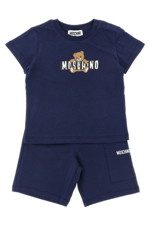 'Moschino Teddy Bear' T-shirt + bermuda suits Blue