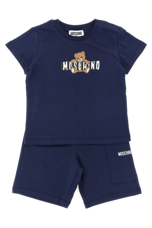 'Moschino Teddy Bear' T-shirt + bermuda suits Blue