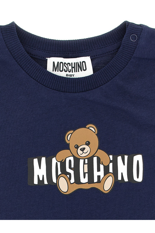 'Moschino Teddy Bear' T-shirt + bermuda suits Blue