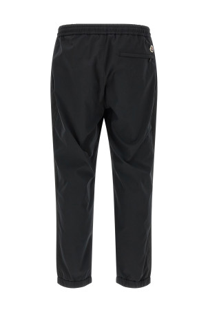 Grosgrain tape joggers Black