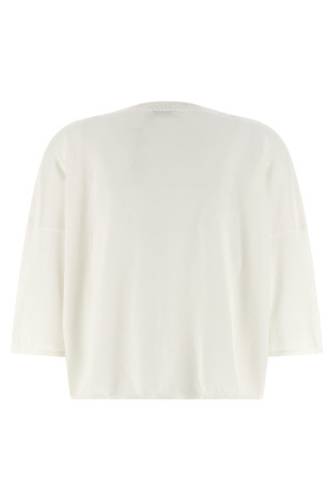 Cashmere cotton sweater White