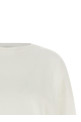 Cashmere cotton sweater White