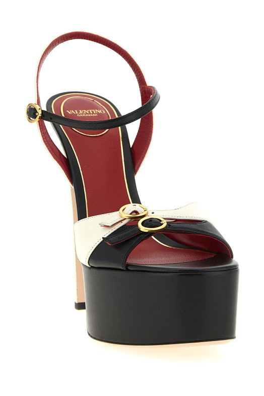 Valentino Garavani 'Crasher' sandals Black-grey