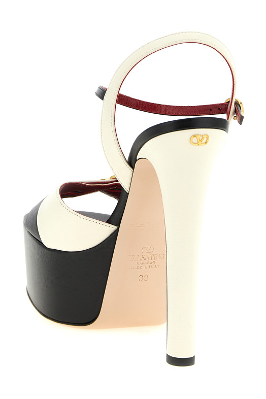 Valentino Garavani 'Crasher' sandals Black-grey