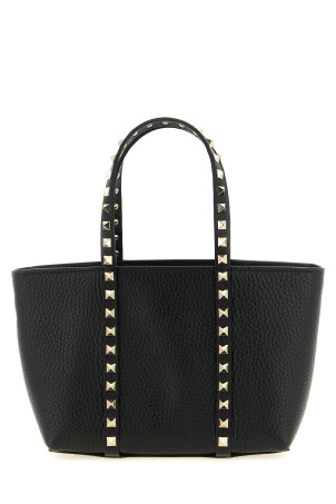 Valentino Garavani 'Rockstud' mini shopping bag Black