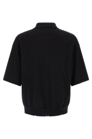 Embroidery polo shirt Black