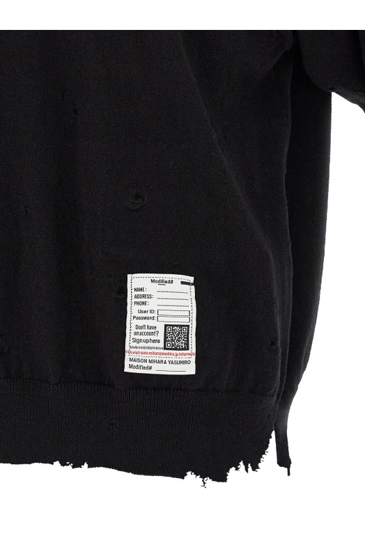 Embroidery polo shirt Black