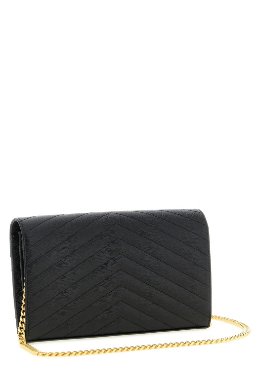 'Monogram' crossbody bag Black