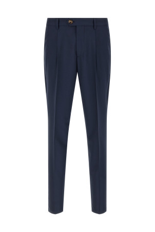 Wool canvas pants Blue