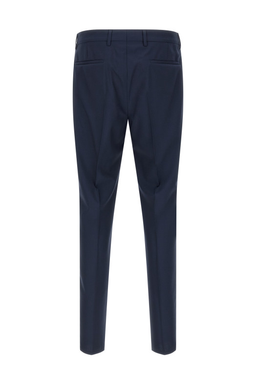 Wool canvas pants Blue
