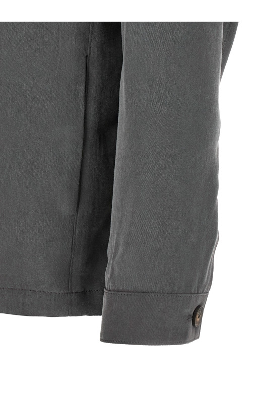 'Effortless' capsule overshirt Gray