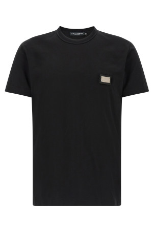 Logo plate T-shirt Black