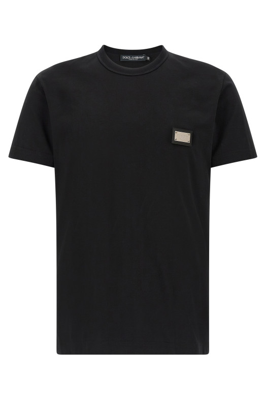 Logo plate T-shirt Black