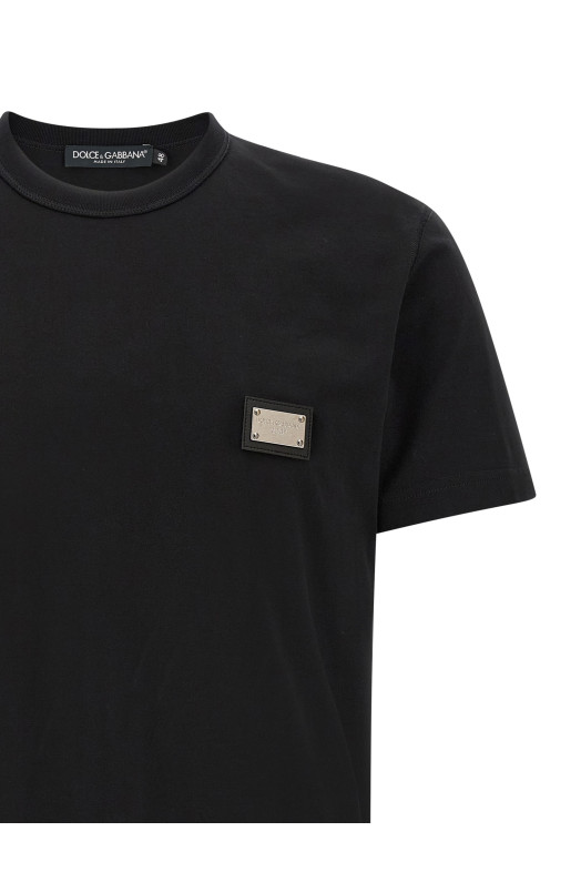 Logo plate T-shirt Black