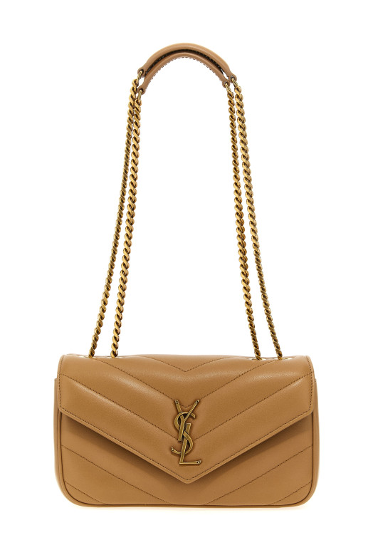 'Loulou Small' shoulder bag Beige
