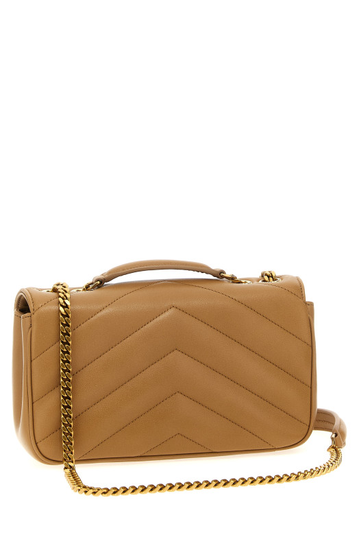 'Loulou Small' shoulder bag Beige
