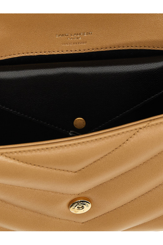 'Loulou Small' shoulder bag Beige