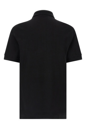 Logo plate polo shirt Black