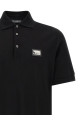 Logo plate polo shirt Black