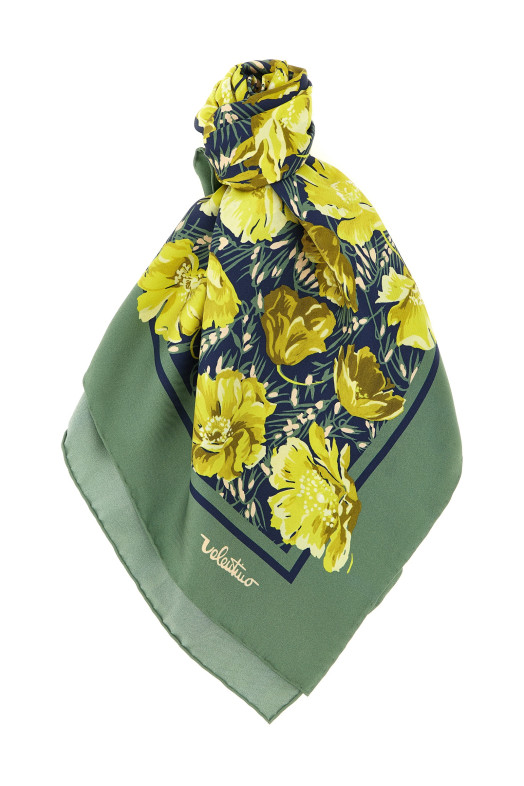 Valentino Garavani 'Après l'Hiver-Poppies' scarf Green