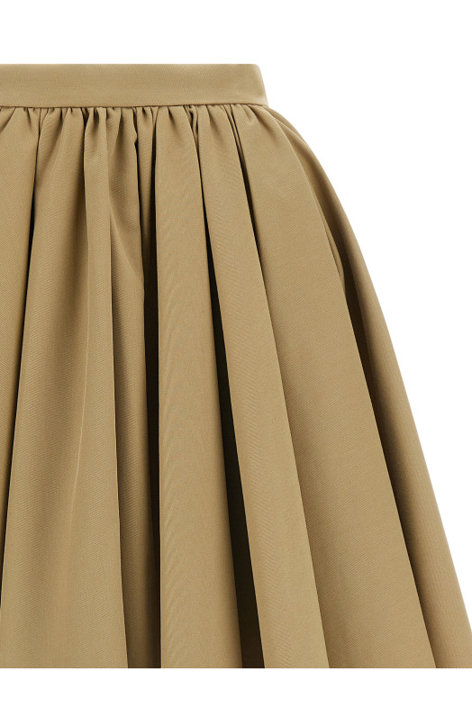 Asymmetrical skirt Beige