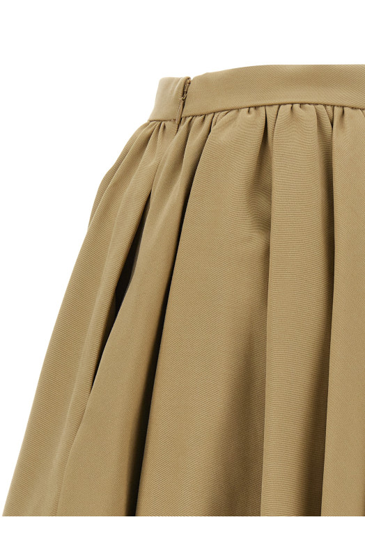 Asymmetrical skirt Beige