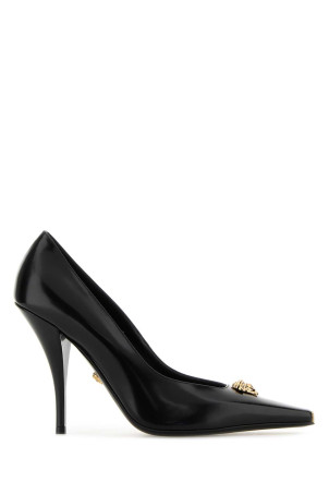Black leather pumps VERSACE (10204671A14835)