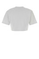 White stretch cotton t-shirt OFF WHITE (2AA081C99JER004)