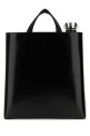 Black leather shopping bag Black PRADA (2VG113ZO6)
