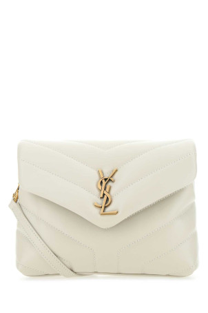 Chalk leather Loulou toy crossbody bag SAINT LAURENT (678401DV707)