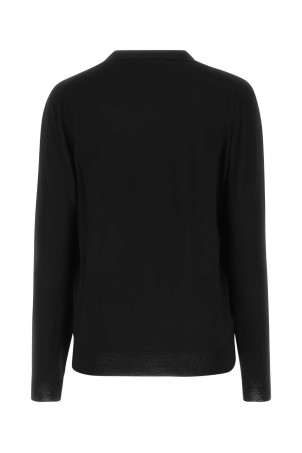 Black stretch wool blend cardigan GUCCI (731059XKCZ3)