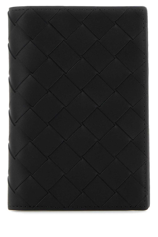 Black leather passport holder BOTTEGA VENETA (749441VCPQ4)