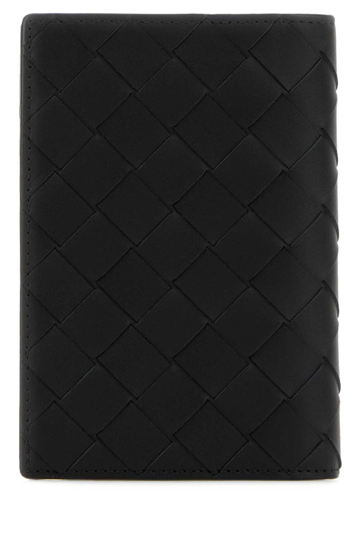 Black leather passport holder BOTTEGA VENETA (749441VCPQ4)