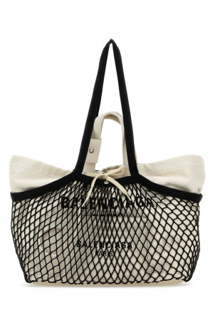 Two-tone canvas and mesh medium 24/7 shopping bag BALENCIAGA (7918092AA47)