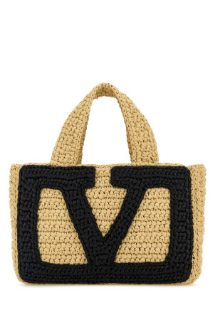 Raffia small Viva Superstar shopping bag VALENTINO GARAVANI (7W2B0S12QET)
