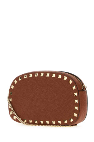 Brown leather Rockstud crossbody bag VALENTINO GARAVANI (7W2P0AR4VSH)