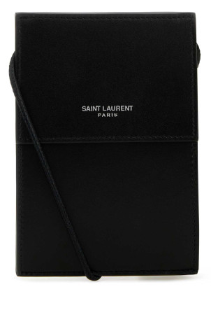 Black leather pouch Black SAINT LAURENT (8027280U90E)