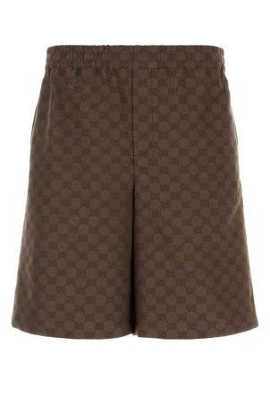 Brown GG fabric bermuda shorts GUCCI (810782ZAM7G)