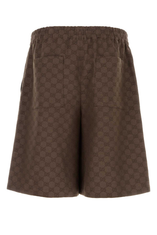 Brown GG fabric bermuda shorts GUCCI (810782ZAM7G)