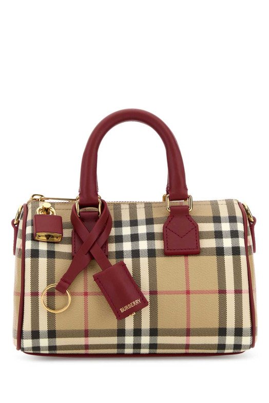 Printed canvas mini handbag BURBERRY (8116280)