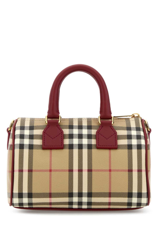 Printed canvas mini handbag BURBERRY (8116280)