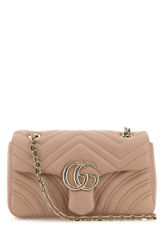 Powder pink nappa leather small GG Marmont shoulder bag GUCCI (837280AAE38)