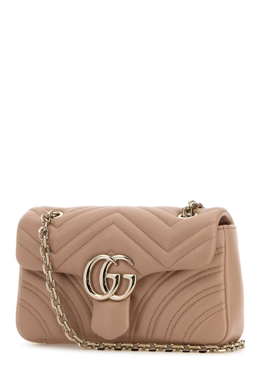 Powder pink nappa leather small GG Marmont shoulder bag GUCCI (837280AAE38)