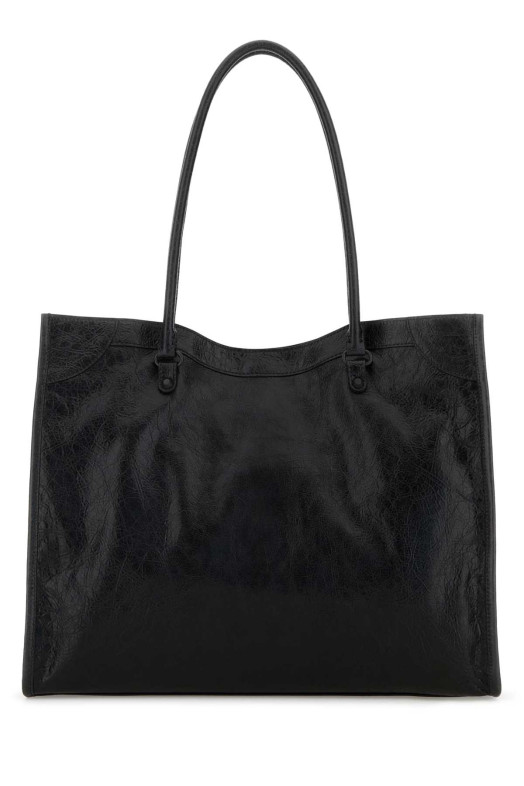 Black leather medium Le City shopping bag Black BALENCIAGA (8518182ABEK)