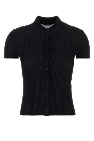 Black viscose blend cardigan Black BALENCIAGA (857233T5237)