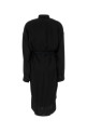 Black satin shirt dress Black BALENCIAGA (857339TTO54)