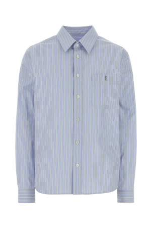 Embroidered poplin shirt SAINT LAURENT (861080Y7J66)