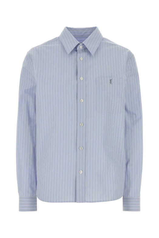 Embroidered poplin shirt SAINT LAURENT (861080Y7J66)