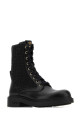 Black canvas and leather ankle boots FENDI (8T8857A379)