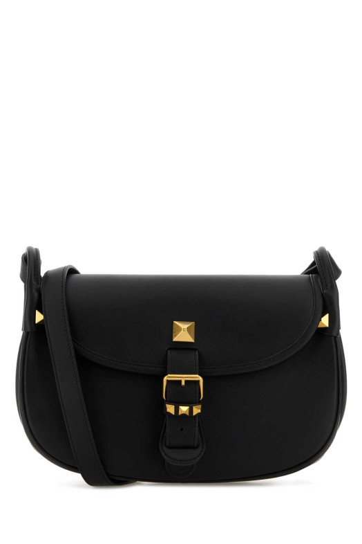 Black leather Flaneuse crossbody bag Black VALENTINO GARAVANI (8W2B0T06FEF)